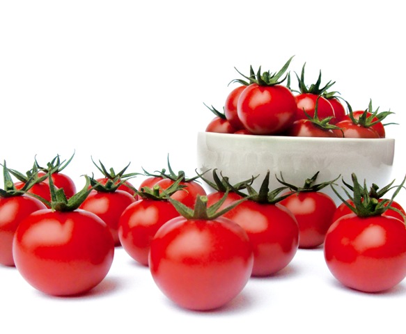 O tomate-cereja tem cor vermelho-intensa e sabor muito doce - Crédito Agristar