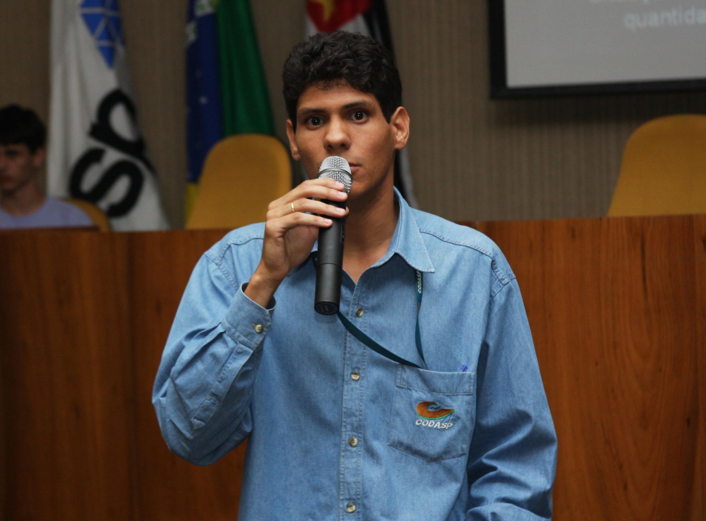  Diego Henriques Santos, engenheiro agrônomo da CODASP - Crédito Arquivo pessoal